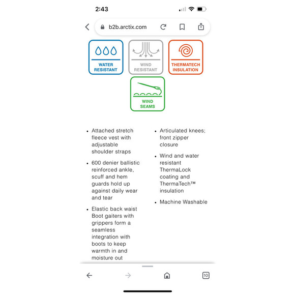 Arctic Kids Limitless Fleece Bib Overalls - Picture 16 of 16